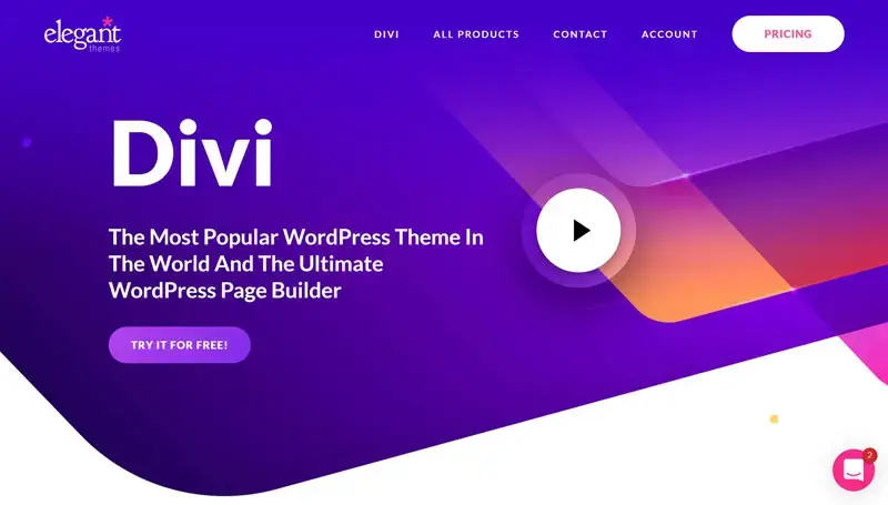 Générateur de thèmes et de pages WordPress Divi