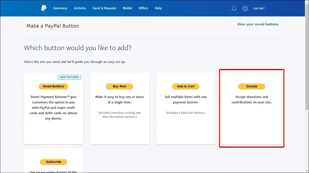paypal-knap trin 2