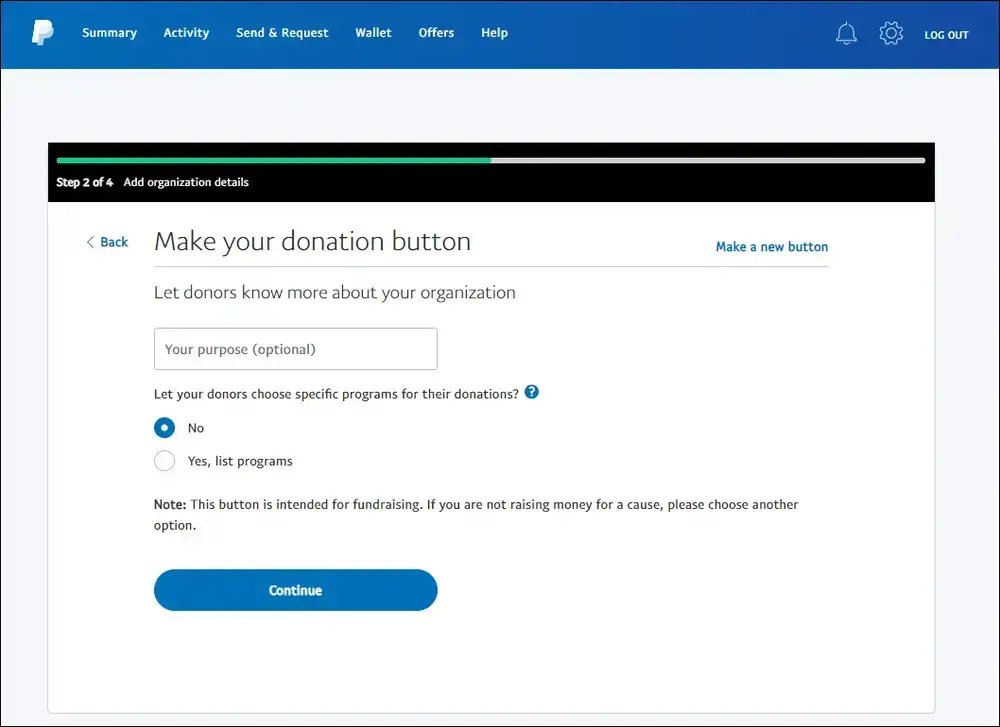 paypal-knap trin 4
