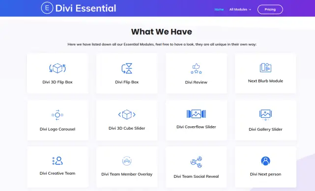 Divi essentiel