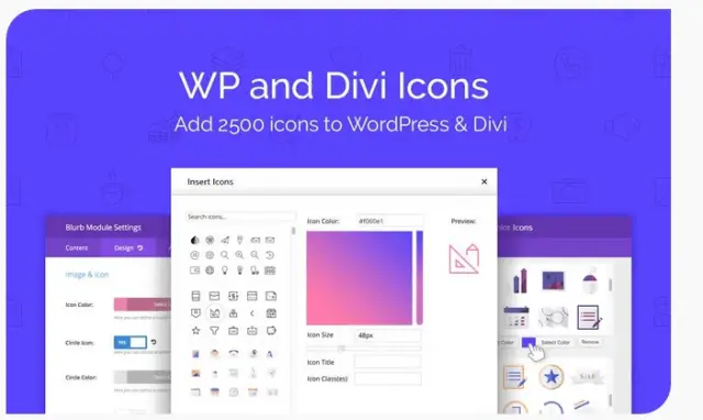 Divi Icon stækkunarpakki