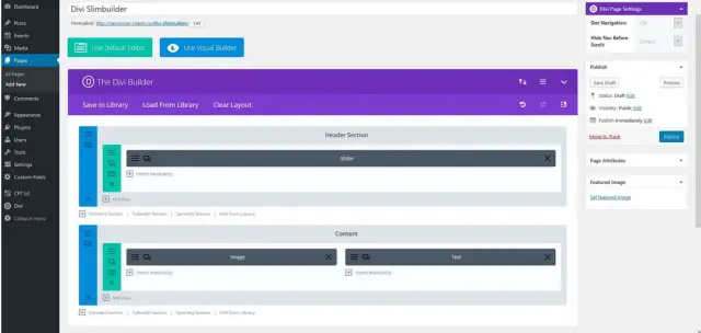 Divi Slimbuilder