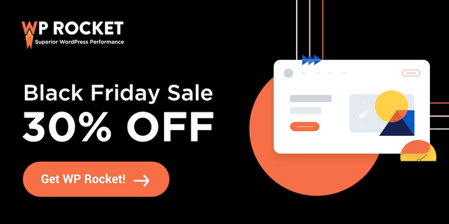 WP Rocket Black Friday 2022 - 30% RABATT