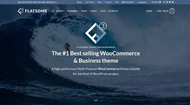 Flatsome - bedst sælgende Woocommerce-tema