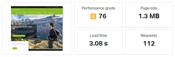 oceanwp vs astra - performance test 2