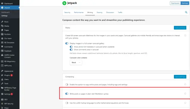 Brug et plugin til at få adgang til markdown i WordPress