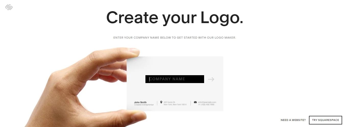 www.logo.squarespace.com on SquareSpace-logon valmistaja
