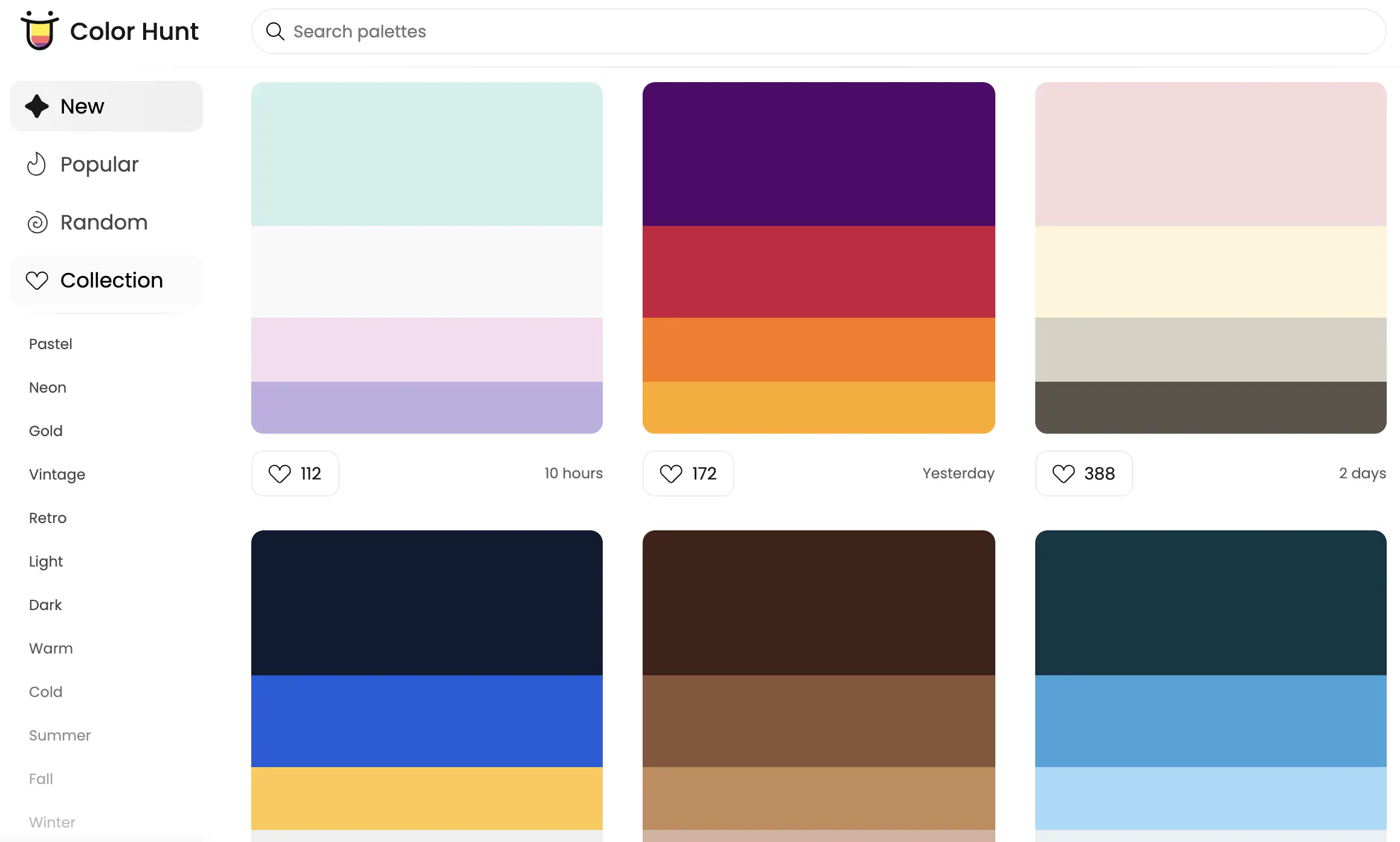 colorhunt color combination 