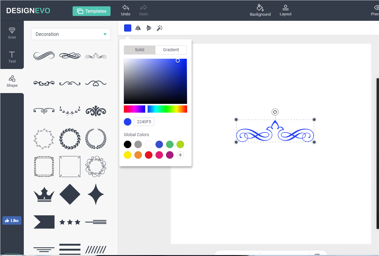 designevo maak gratis logo stap 3