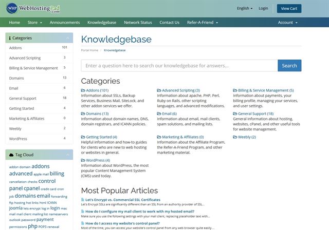 Mening van WebHostingPad