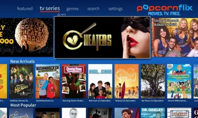 PopcornFlix - helt gratis online filmstreaming