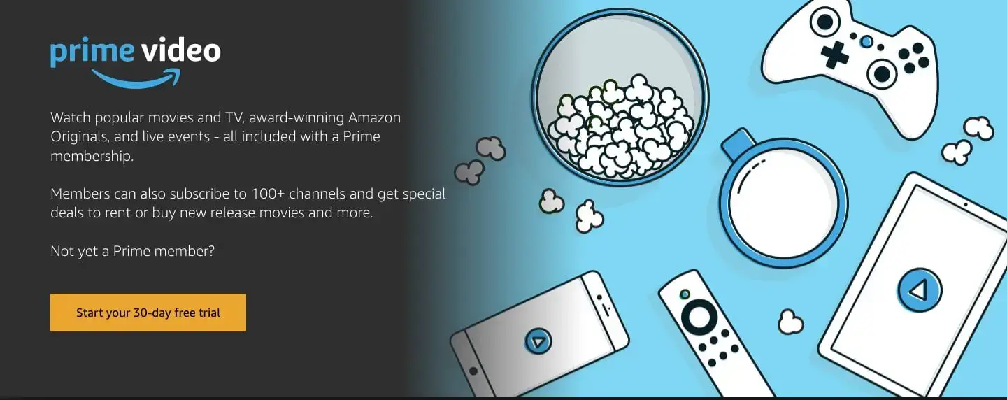 prime video-hjemmeside