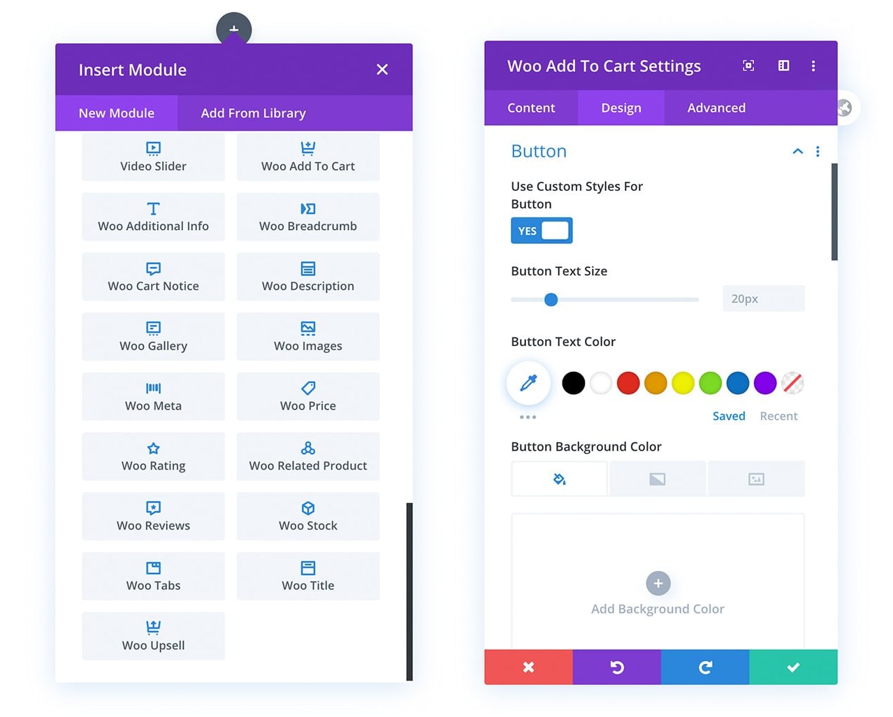 divi woocommerce -moduulit