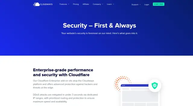Beveiligingsfuncties - wp engine vs cloudways