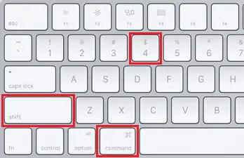 command shift 4 screenshot mac