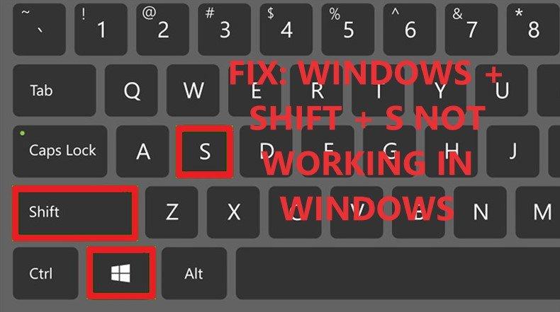 La tecla de acceso directo Windows Shift S no funciona en la imagen de portada de Windows 10