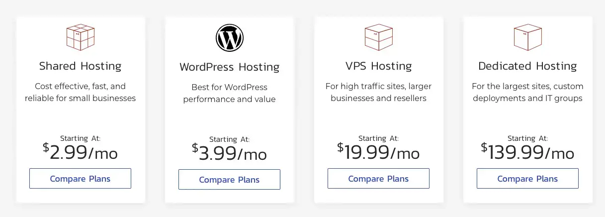 InMotion-hosting-suunnitelmat ja -vaihtoehdot