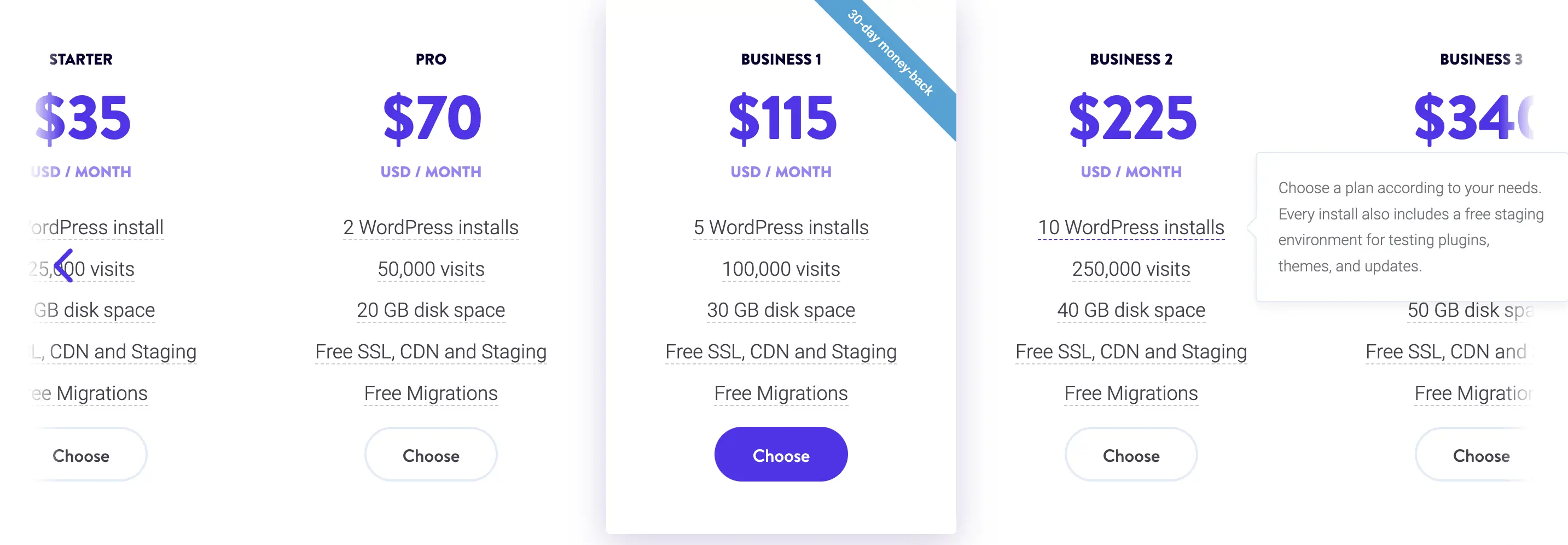 kinsta-prisplaner