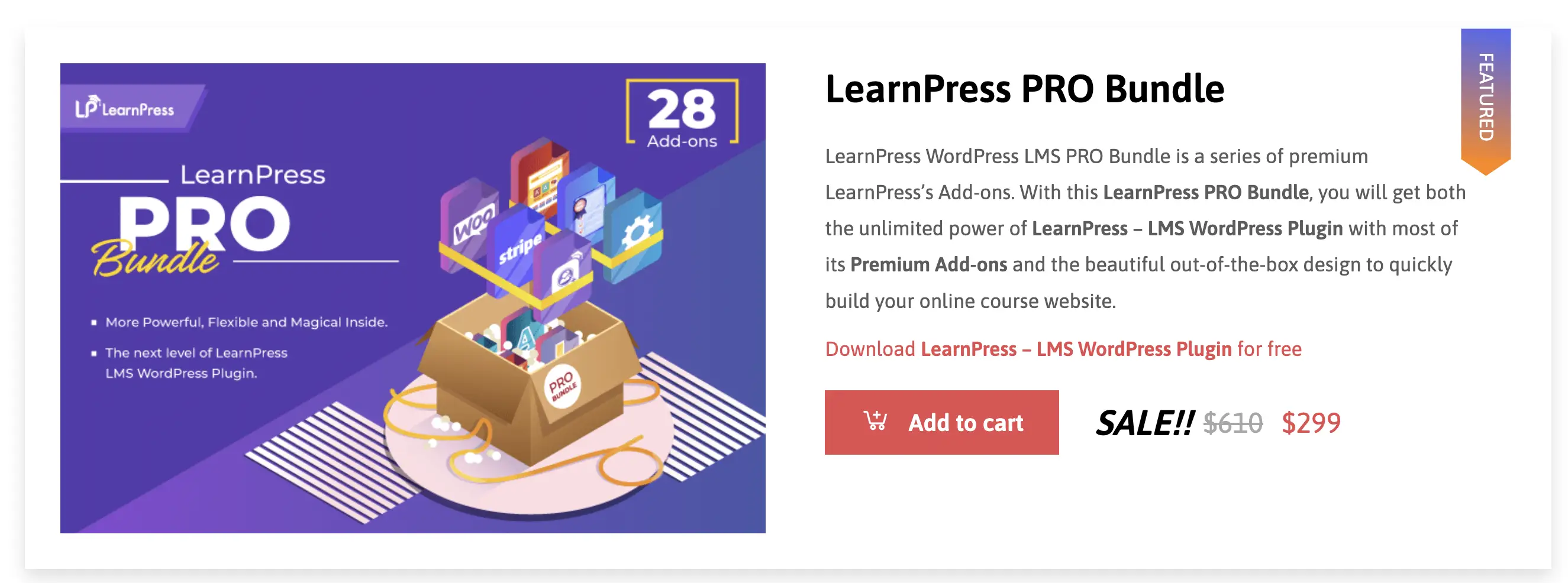 LearnPress forfaits