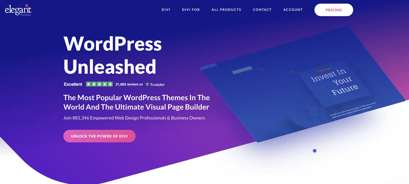 Divi - Thème WordPress ultime et constructeur de pages visuelles