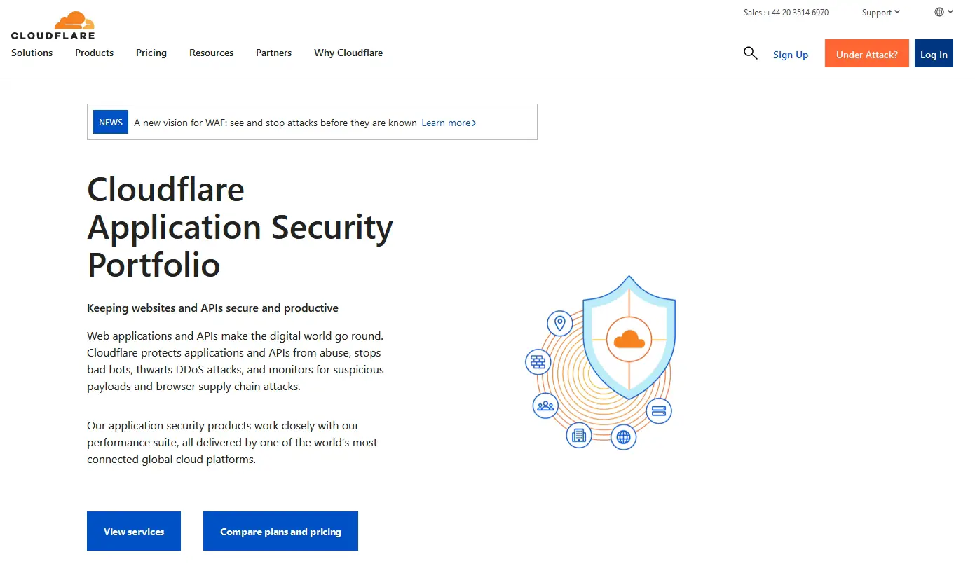 Cloudflare - service de sécurité WordPress