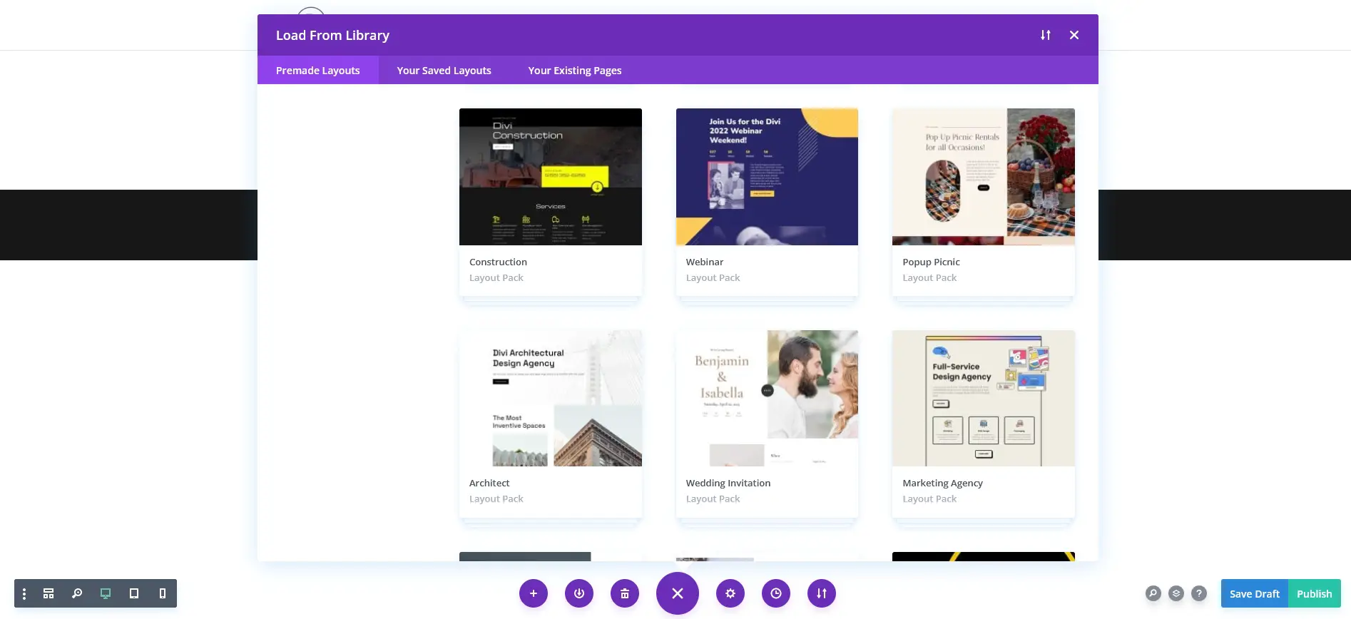 Divi layout packs