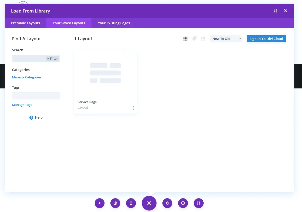Divi library