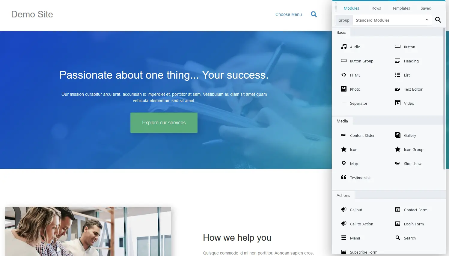 The Beaver Builder Interface1
