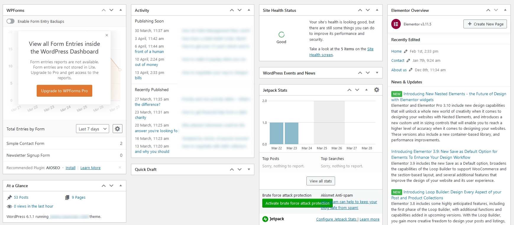 WordPress onderhoud