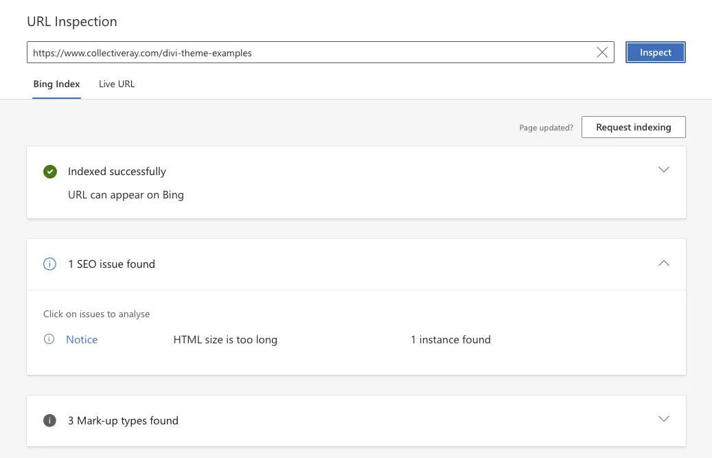 Inspection des URL