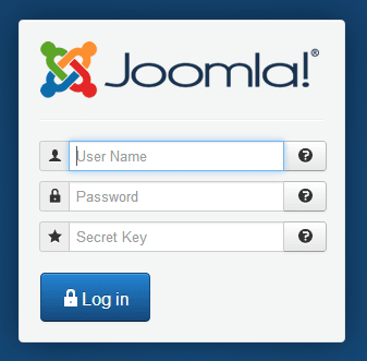 Administrateur Joomla avec secret
