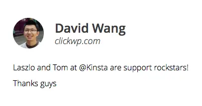 Kinsta suosittelu 2