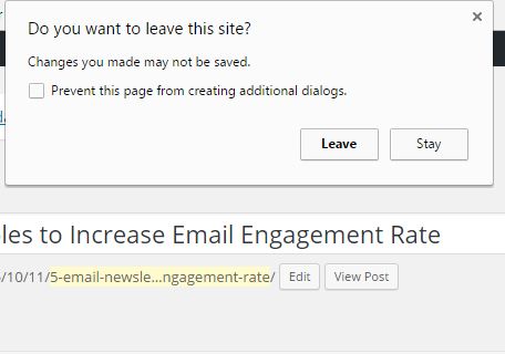 autosave popup