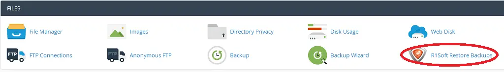 sauvegardes de cpanel r1soft