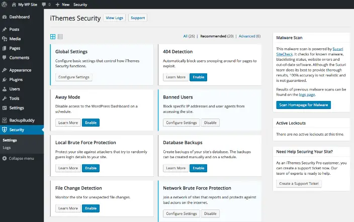 iThemes security