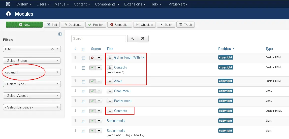 7 Changer le pied de page