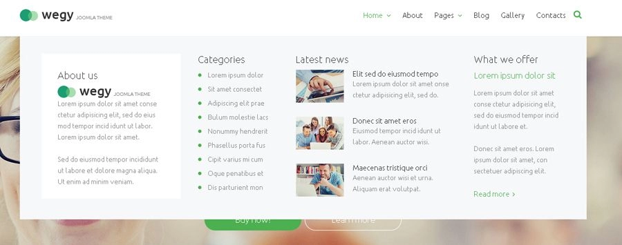 fast mega-menu
