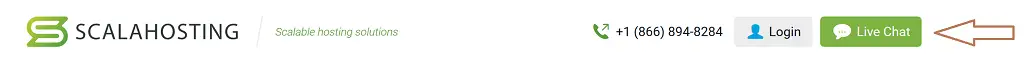 prise en charge du chat en direct scalahosting