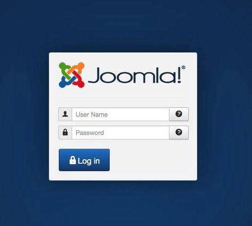 Joomla inloggnings url