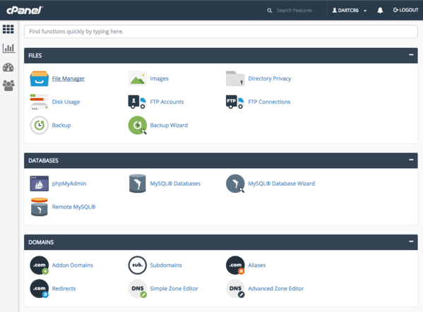 InMotion CPanel