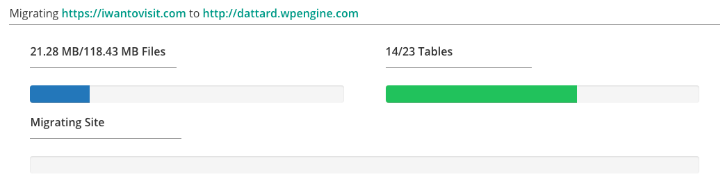 Migrering av nettside fra en vert til WPE
