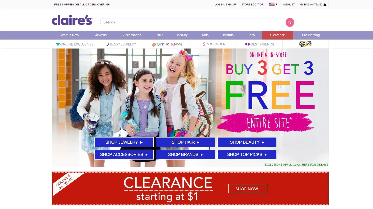 claires