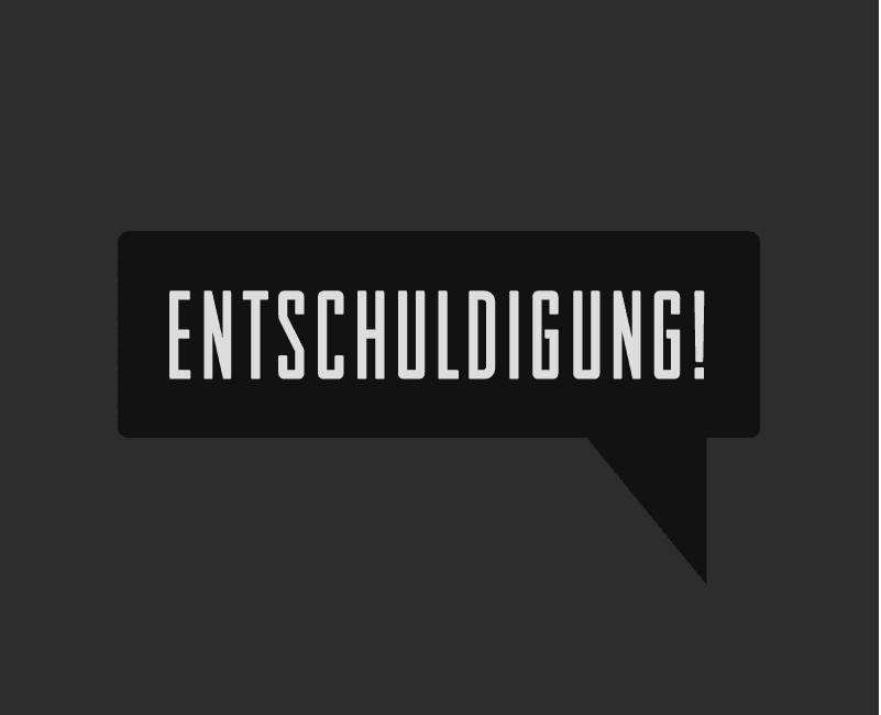 Entschuldigung Fontti