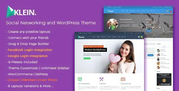 Klein - Social Networking WordPress Theme