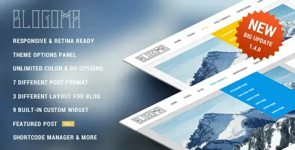 Blogoma - yksinkertainen suloisin WordPress-blogiteema