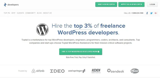 Ansæt WordPress-udviklere på toptal