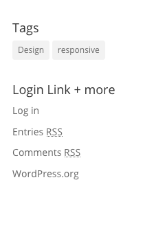 WordPress login meta