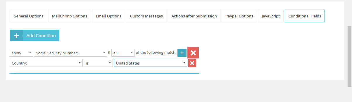 Mailchimp WD-betingede felter Socialnummer