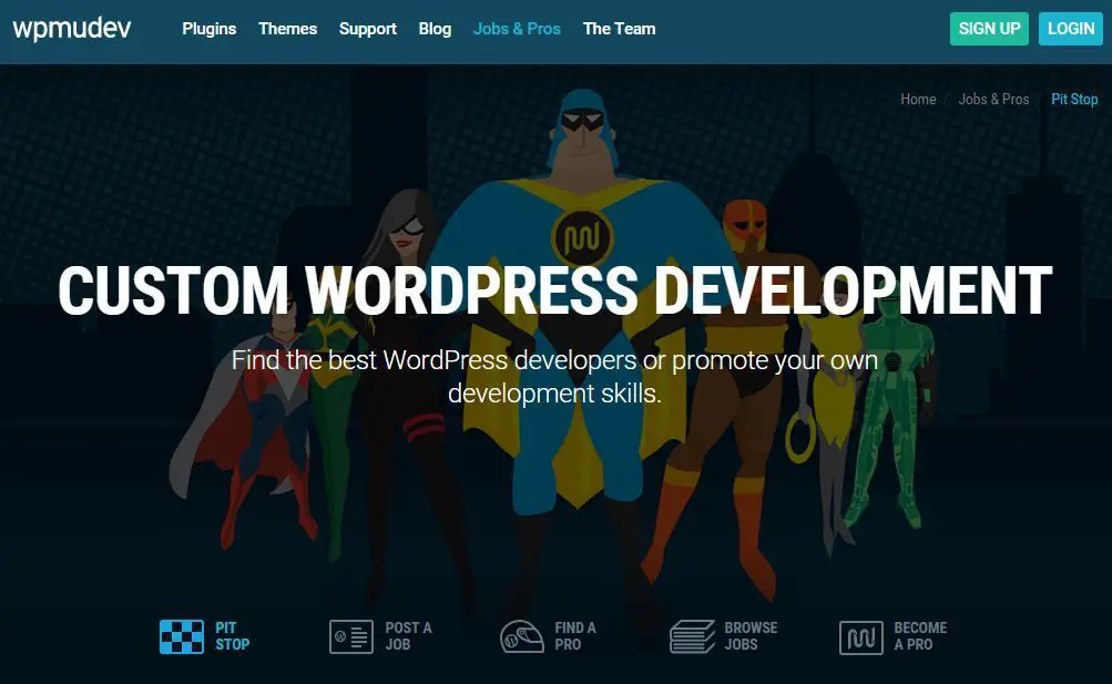 wpmudev starf borð fyrir forritara Word Press